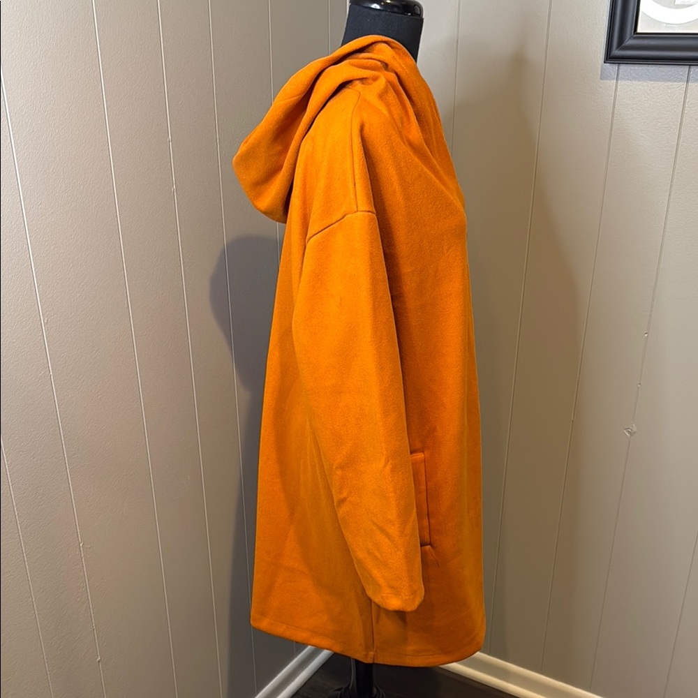 B1 Orange 3XL Women's Coat with Ring Embellishments on Back - Picture 2 of 7